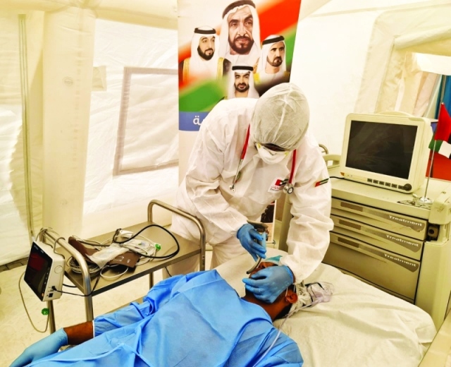 2000 مخالط و100 مصاب بـ«كورونا»طاقة مستشفى الإمارات يومياً 