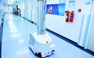 روبوتات لتعقيم  المنشآت الصحية في دبي