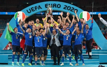 الصورة: الصورة: إيطاليا تتوج بلقب أمم أوروبا 2020 بفوزها على إنجلترا بركلات الترجيح