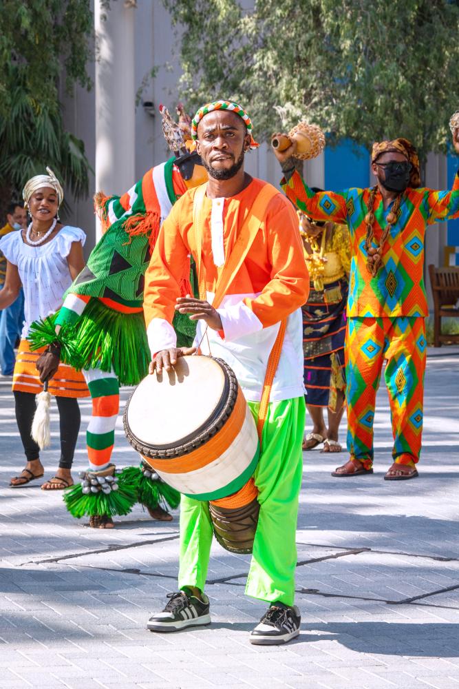 الصورة : DUBAI, 26 November 2021. Cote d'Ivoire National Day Parade, Expo 2020 Dubai. (Photo by Miaad Mahdi/Expo 2020 Dubai)