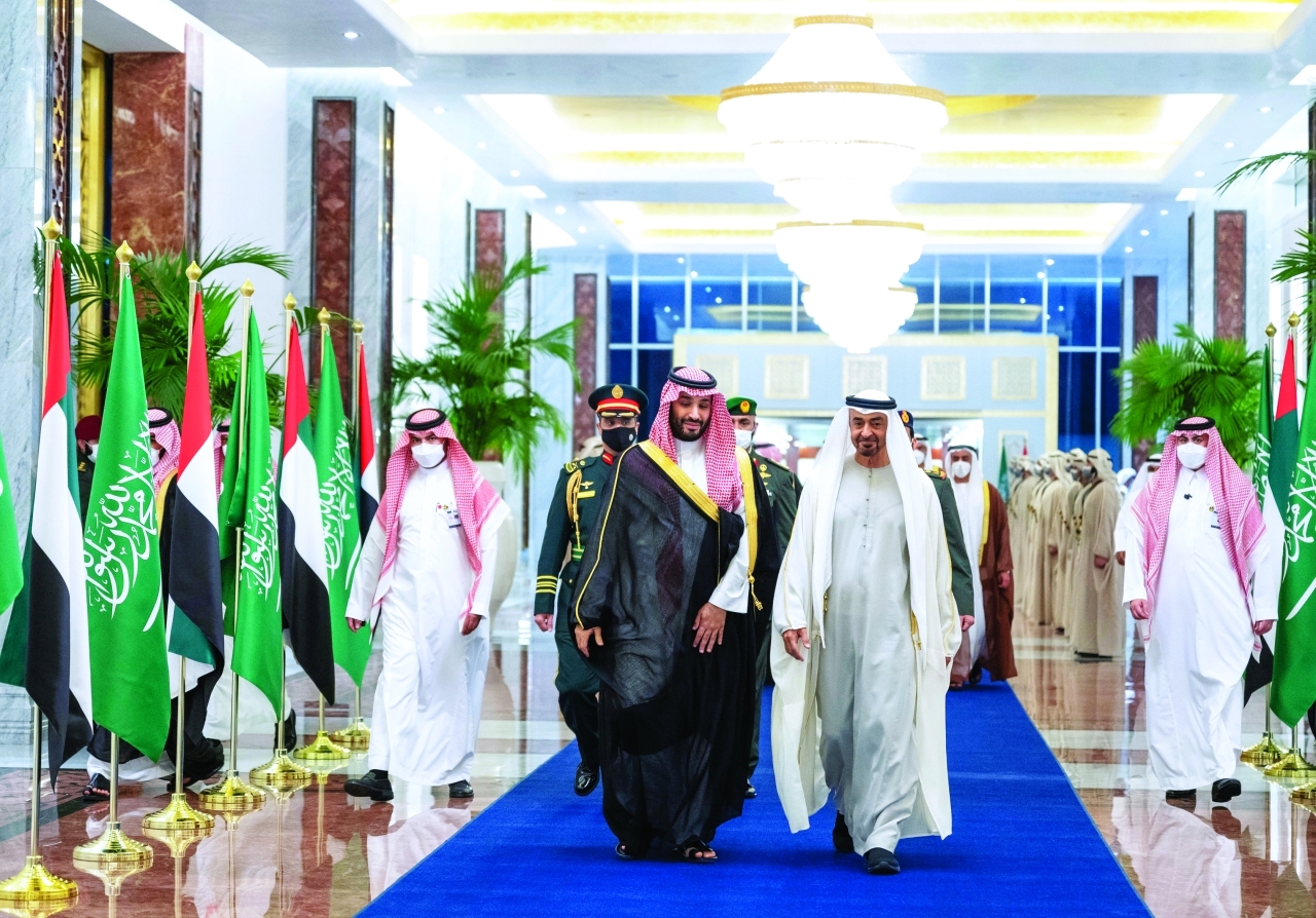 ماذا تضمنت تصريحات محمد بن زايد خلال استقبال ولي العهد السعودي