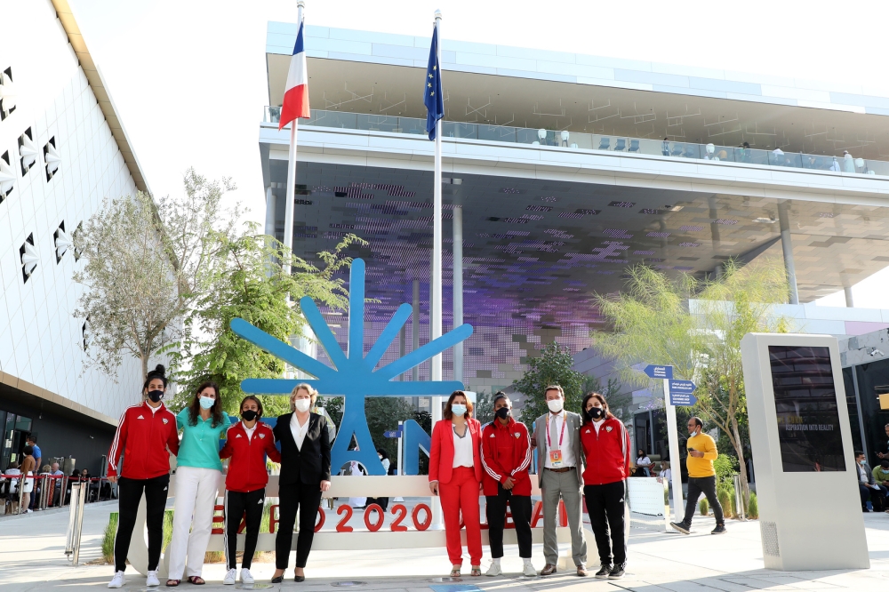 L’équipe féminine des Émirats arabes unis accueillie par le ministère français des Sports
