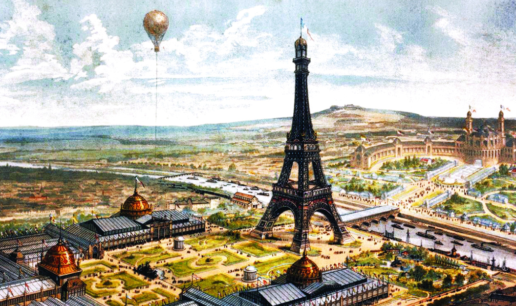 الصورة : » النسخة الأولى لبرج إيفل خلال إكسبو باريس عام 1889