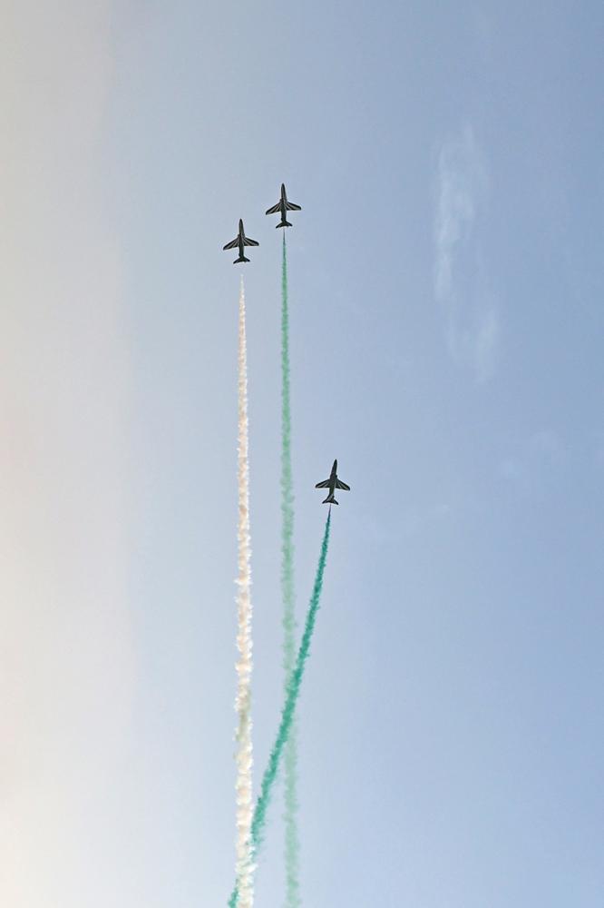 الصورة : تصوير ‏بروفة للعرض ‏الطيران يوم السعودي في اكسبو 2020.يناير2022.6.تصوير/ ابراهيم صادق
