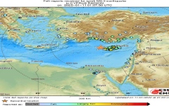 الصورة: الصورة: زلزال عنيف يضرب قبالة السواحل الغربية لجزيرة قبرص