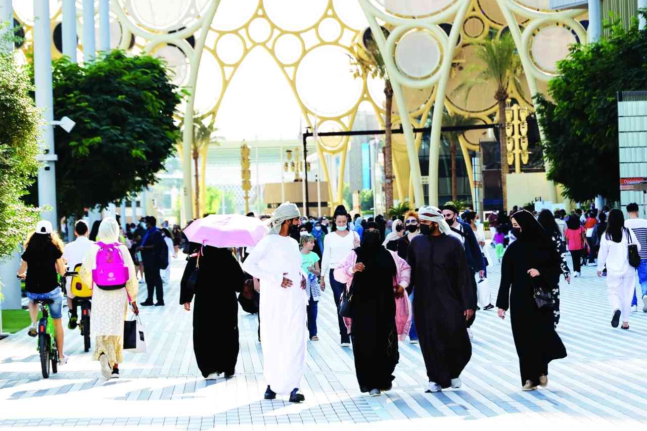الصورة : » توافد الزوار على فعاليات إكسبو 2020 دبي          | تصوير:‏ إبراهيم صادق