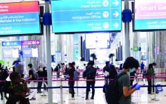 الصورة: الصورة: حركة المسافرين في مطار دبي  تتجاوز مستويات ما قبل الجائحة