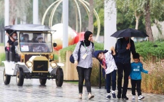 الصورة: الصورة: الإمارات تتأثر بمنخفض جوي وأمطار اعتباراً من السبت