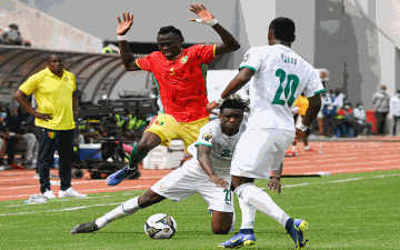 الصورة: الصورة: تعادل السنغال وغينيا بدون أهداف في كأس الأمم الأفريقية