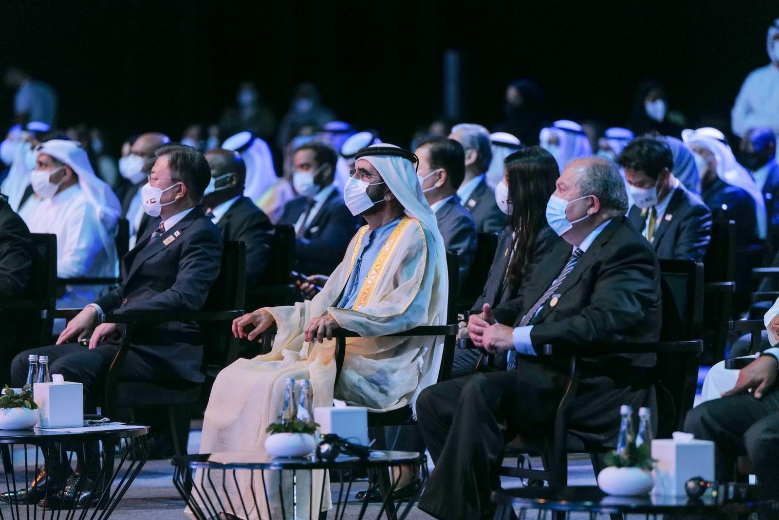 محمد بن راشد يشهد افتتاح أسبوع أبوظبي للاستدامة ضمن فعاليات إكسبو 2020 دبي.