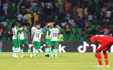 الصورة: الصورة: نيجيريا تبدد آمال غينيا بيساو بلوغ ثمن نهائي أمم أفريقيا بفوز سهل