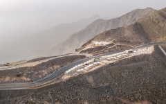 الصورة: الصورة: جبل جيس الأبرد في الإمارات بـ 0.8 درجة مئوية
