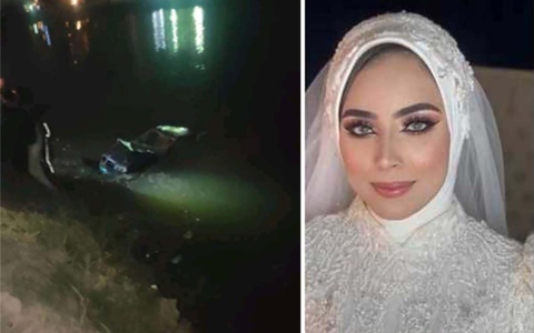 الصورة: الصورة: فستان الزفاف أعاق إنقاذها .. تفاصيل محزنة في وفاة عروس مصرية أثناء الزفة