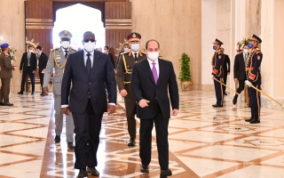 الصورة: الصورة: الرئيسان المصري والسنغالي يتفقان على تعزيز التنسيق بشأن سد النهضة