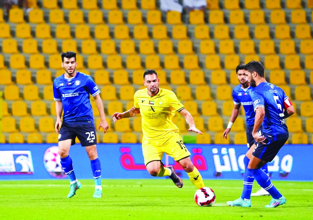 الصورة : من مباراة النصر والوصل | البيان