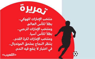 الصورة: الصورة: منتخب الإمارات للهوكي..  بطلاً لكأس العالم