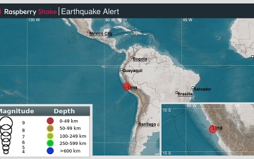 الصورة: الصورة: زلزال قويّ يضرب ساحل بيرو ويهزّ مباني العاصمة ليما