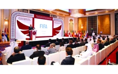 الصورة: الصورة: الدوحة تستضيف المؤتمر الأمني لمونديال 2022