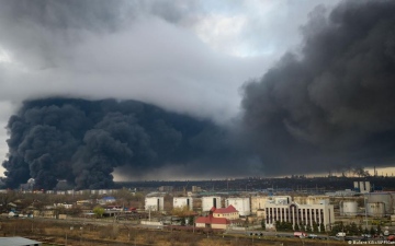 الصورة: الصورة: روسيا تقصف شرق أوكرانيا مع احتدام معركة دونباس