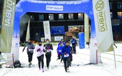 الصورة: الصورة: سباق الجري الثلجي في سكي دبي يونيو المقبل