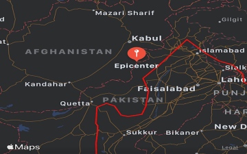 الصورة: الصورة: زلزال قويّ يهزّ أفغانستان وباكستان