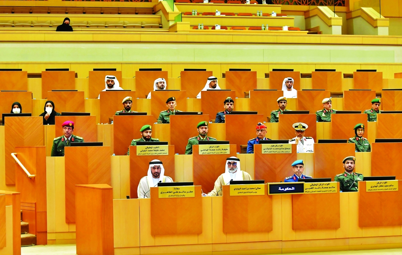 الصورة : محمد البواردي خلال حضوره جلسة المجلس الوطني | من المصدر