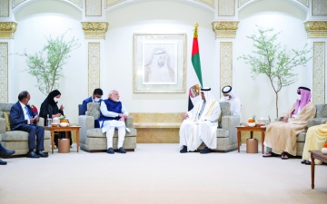 الصورة: الصورة: محمد بن زايد: علاقات استراتيجية تربط الإمارات والهند نحرص على تطويرها