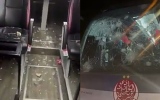 الصورة: الصورة: بالفيديو ..حافلة الوداد تتعرض لهجوم خطير بعد حسم لقب الدوري المغربي