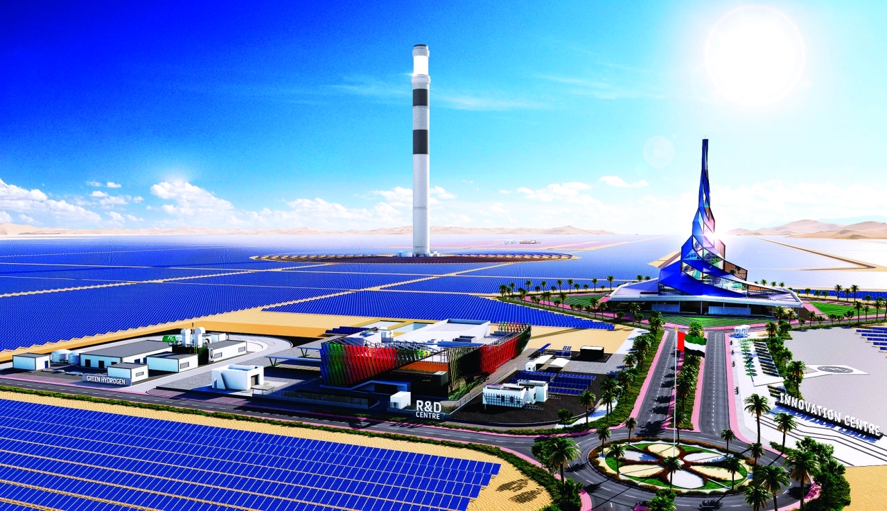14117 ميجاوات القدرة الإنتاجية الإجمالية للطاقة في دبي