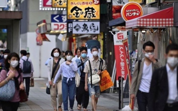 الصورة: الصورة: رقم قياسيّ جديد في عدد إصابات كورونا اليومية في اليابان
