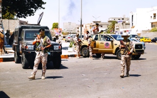 الصورة: الصورة: هدوء حذر في العاصمة الليبية