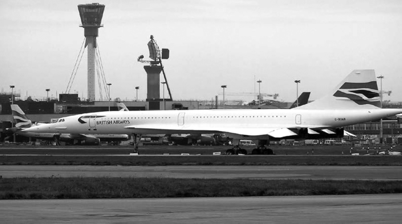الصورة : 1970أول طائرة كونكورد تصل إلى مطار هيثرو في لندن قادمة من تولوز في فرنسا.