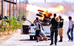 الصورة: الصورة: اشتباكات مسلحة تحشر أمن الليبيين في «الزاوية»