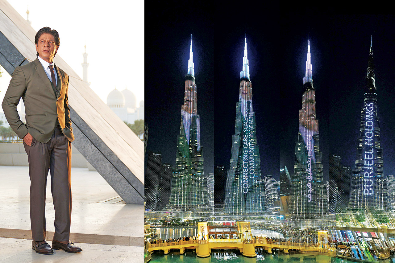 برج خليفة يضيء بصورة «ملك بوليوود» للترويج للرعاية الصحية Image