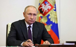 الصورة: الصورة: بوتين يوقع قانوناً بضم أربع مناطق أوكرانية