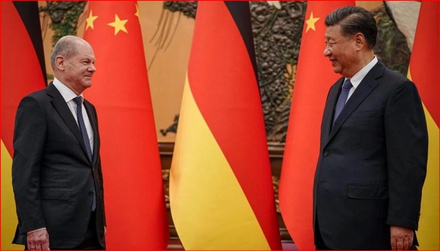 المستشار الألماني يطلع بايدن على نتائج زيارته للصين