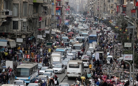 الصورة: الصورة: زيادة ضخمة لعدد السكان  في مصر خلال 56 يوماً