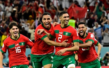 الصورة: الصورة: مكافأة مالية ضخمة نظير إنجاز المغرب التاريخي في كأس العالم
