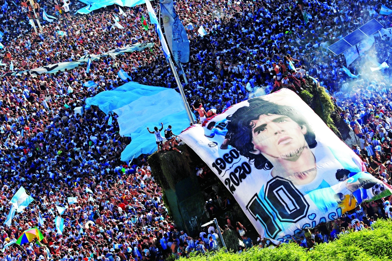الصورة : احتفالات جماهيرية في العاصمة الأرجنتينية | أ ف ب