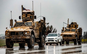 الصورة: الصورة: تحركات عسكرية أمريكية في شمال شرقي سوريا