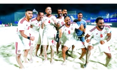الصورة: الصورة: منتخب الإمارات للكرة الشاطئية يشارك في 4 بطولات قبل استضافة كأس العالم