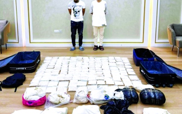 الصورة: الصورة: شرطة دبي تضبط 28 متهماً حاولوا ترويج 111 كيلوغراماً من المخدرات