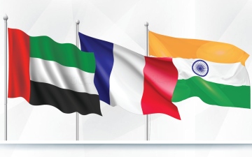 الصورة: الصورة: الإمارات وفرنسا والهند تؤسس مبادرة تعاون ثلاثي واعتماد خريطة طريق لتنفيذها