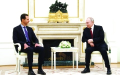 الصورة: الصورة: الأسد وبوتين في موسكو.. أول قمة منذ حرب أوكرانيا