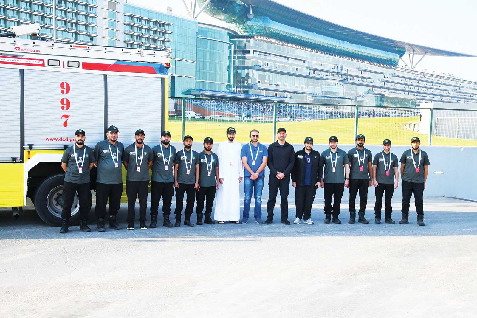 75 إطفائياً و14 آلية ومركبة تخصصية لتأمين كأس دبي العالمي