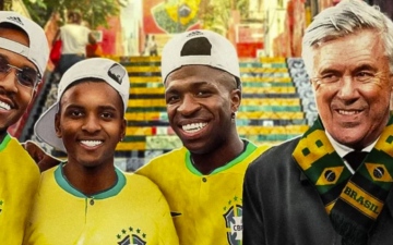 الصورة: الصورة: رئيس الاتحاد البرازيلي يؤكد: أنشيلوتي خيار اللاعبين والجماهير المفضل