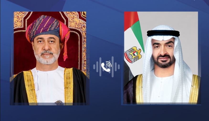 رئيس الدولة وسلطان عمان يتبادلان هاتفياً التهاني بمناسبة عيد الفطر