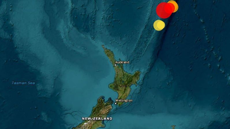 زلزال بقوة 7.3 درجة يهز جزر كيرماديك قرب نيوزيلندا