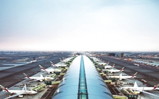 الصورة: الصورة: 54 رحلة طيران أسبوعية بين دبي و 8 وجهات صينية
