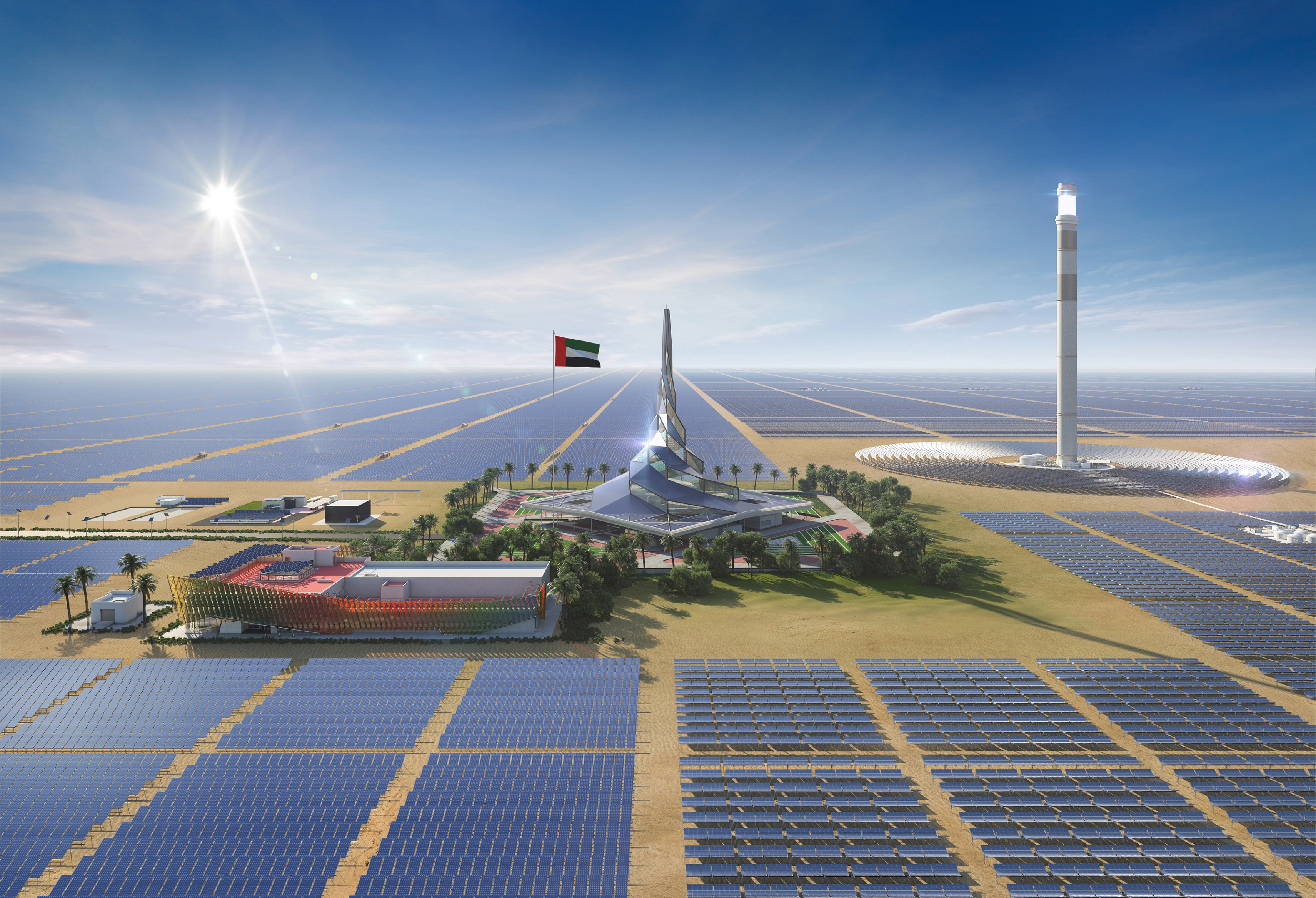 20 جيجاوات قدرة دبي الإنتاجية للكهرباء في 2030